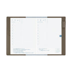 Hobonichi Techo A6 Original Planner Cover - Leather: Taut Gray & Light Blue