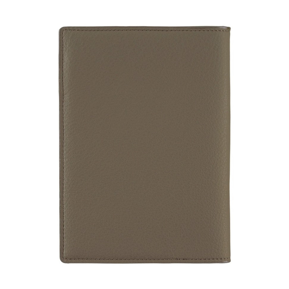 Hobonichi Techo A6 Original Planner Cover - Leather: Taut Gray & Light Blue