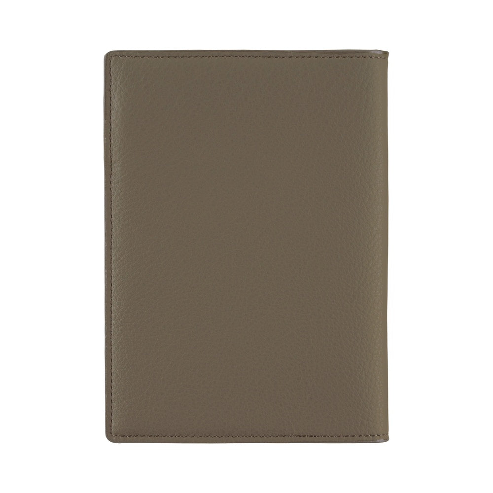 Hobonichi Techo A6 Original Planner Cover - Leather: Taut Gray & Light Blue