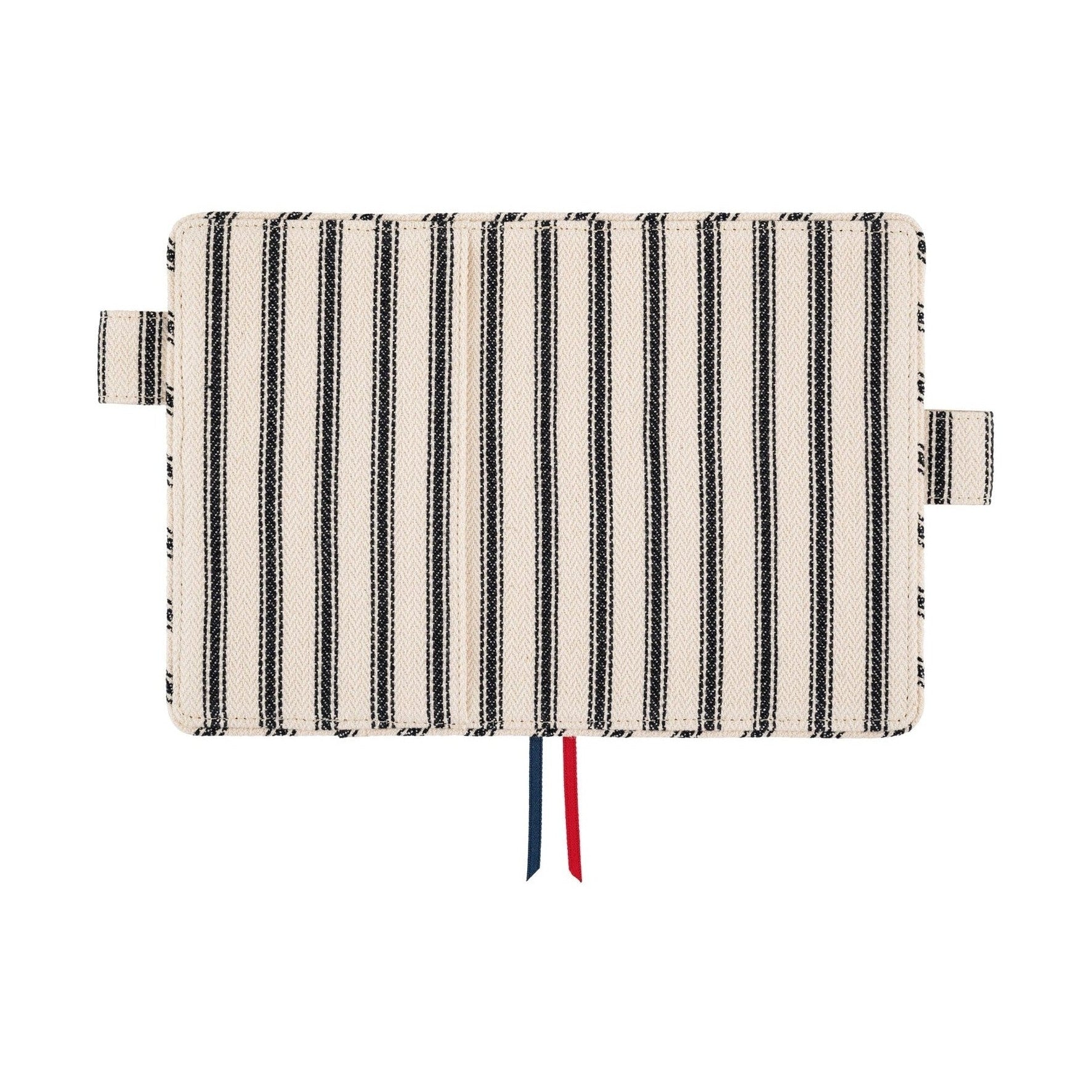 Hobonichi Techo A6 Original Planner Cover - Lined Fabric: Herringbone Ivory x Black