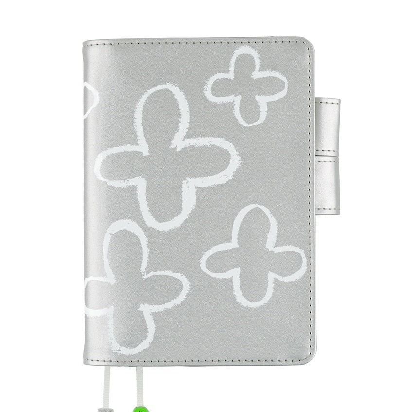 Hobonichi Techo A6 Original Planner Cover - Makoto Matsubayashi: Silver Flowers