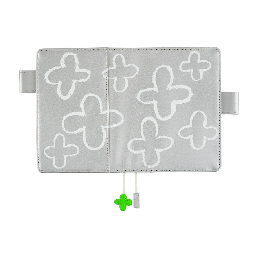 Hobonichi Techo A6 Original Planner Cover - Makoto Matsubayashi: Silver Flowers