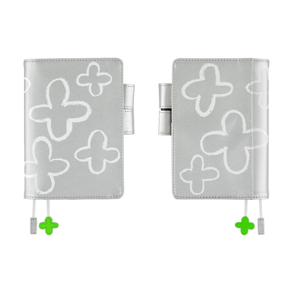 Hobonichi Techo A6 Original Planner Cover - Makoto Matsubayashi: Silver Flowers