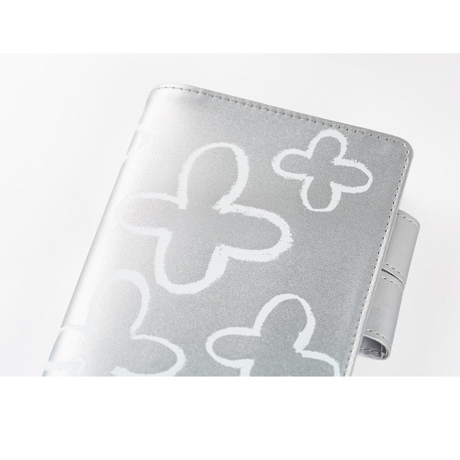 Hobonichi Techo A6 Original Planner Cover - Makoto Matsubayashi: Silver Flowers
