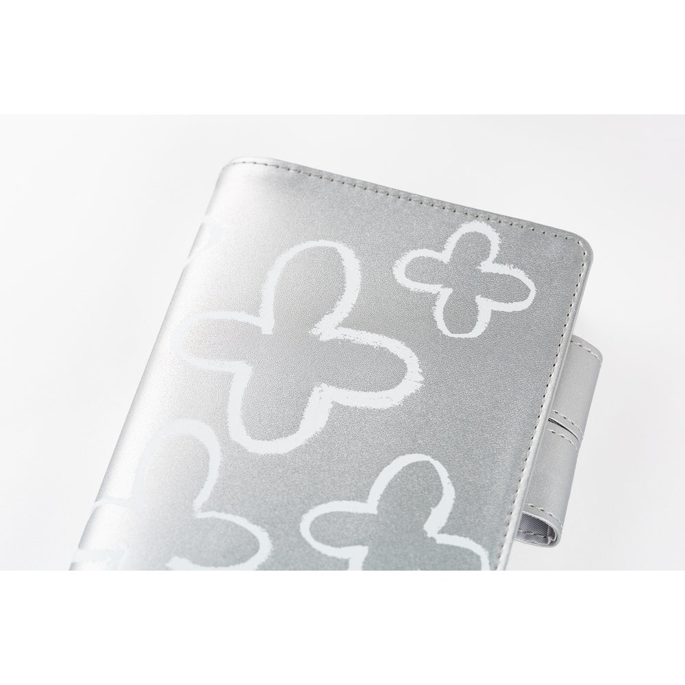 Hobonichi Techo A6 Original Planner Cover - Makoto Matsubayashi: Silver Flowers