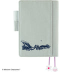 Hobonichi Techo A6 Original Planner Cover - Moomin: My Yard (Pale Mint)