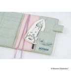 Hobonichi Techo A6 Original Planner Cover - Moomin: My Yard (Pale Mint)