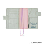Hobonichi Techo A6 Original Planner Cover - Moomin: My Yard (Pale Mint)
