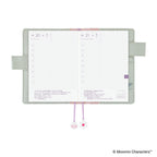 Hobonichi Techo A6 Original Planner Cover - Moomin: My Yard (Pale Mint)