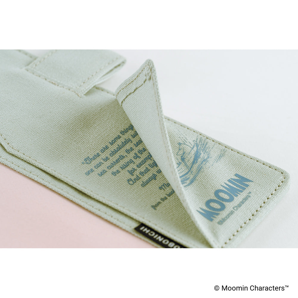 Hobonichi Techo A6 Original Planner Cover - Moomin: My Yard (Pale Mint)