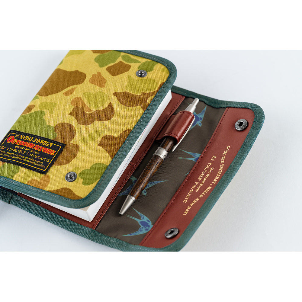 Hobonichi Techo A6 Original Planner Cover - Natal Design: Hello New Day! (Camo)