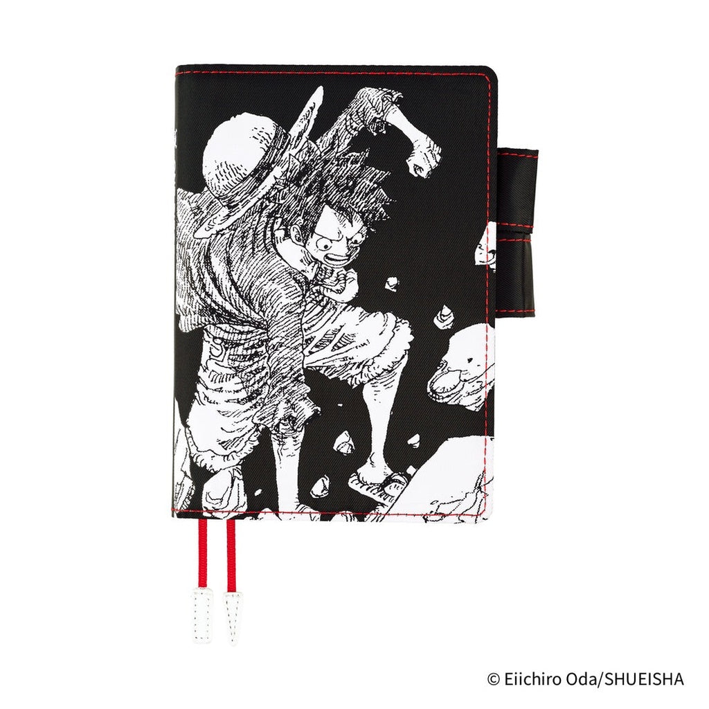 Hobonichi Techo A6 Original Planner Cover - ONE PIECE magazine: Straw Hat Luffy Black