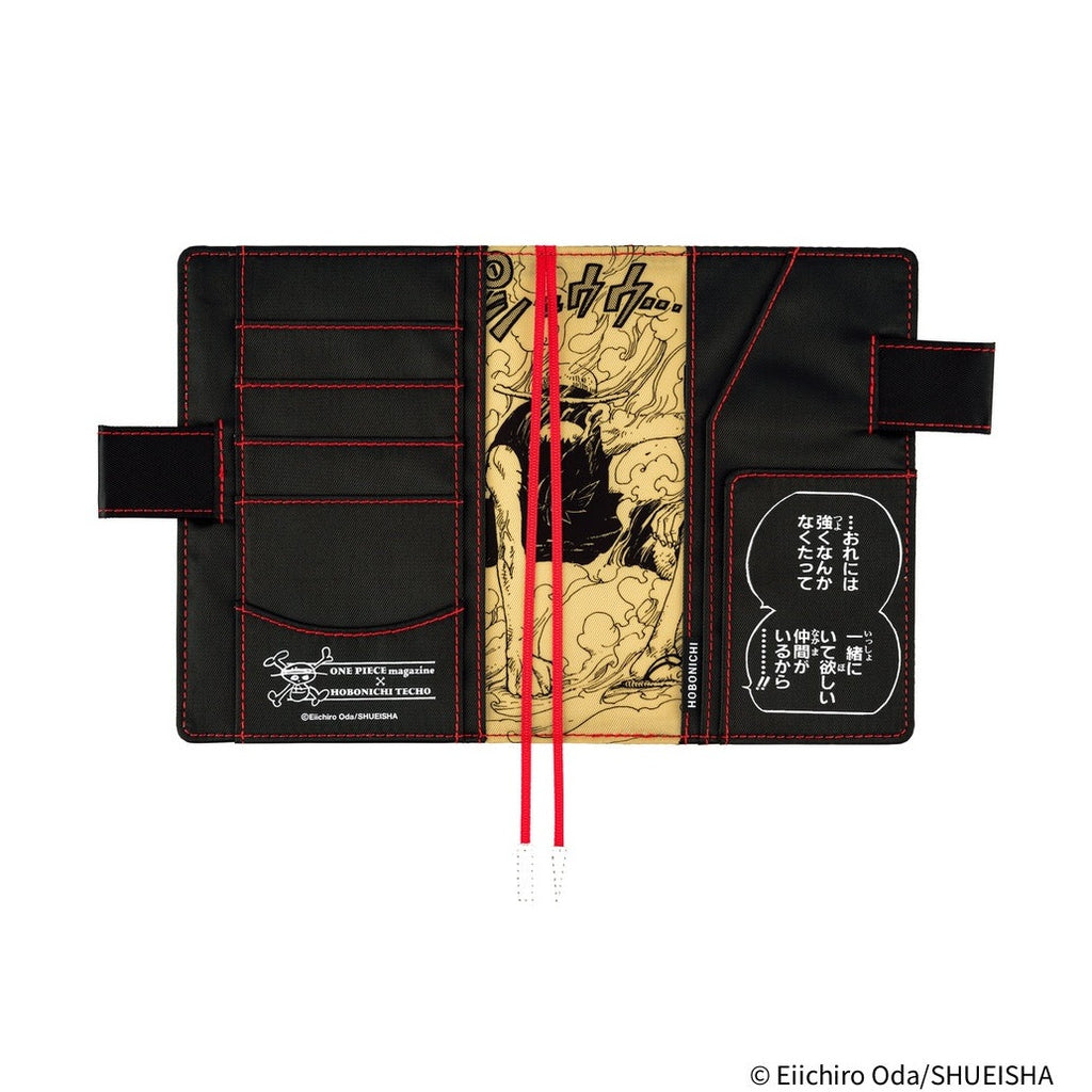 Hobonichi Techo A6 Original Planner Cover - ONE PIECE magazine: Straw Hat Luffy Black