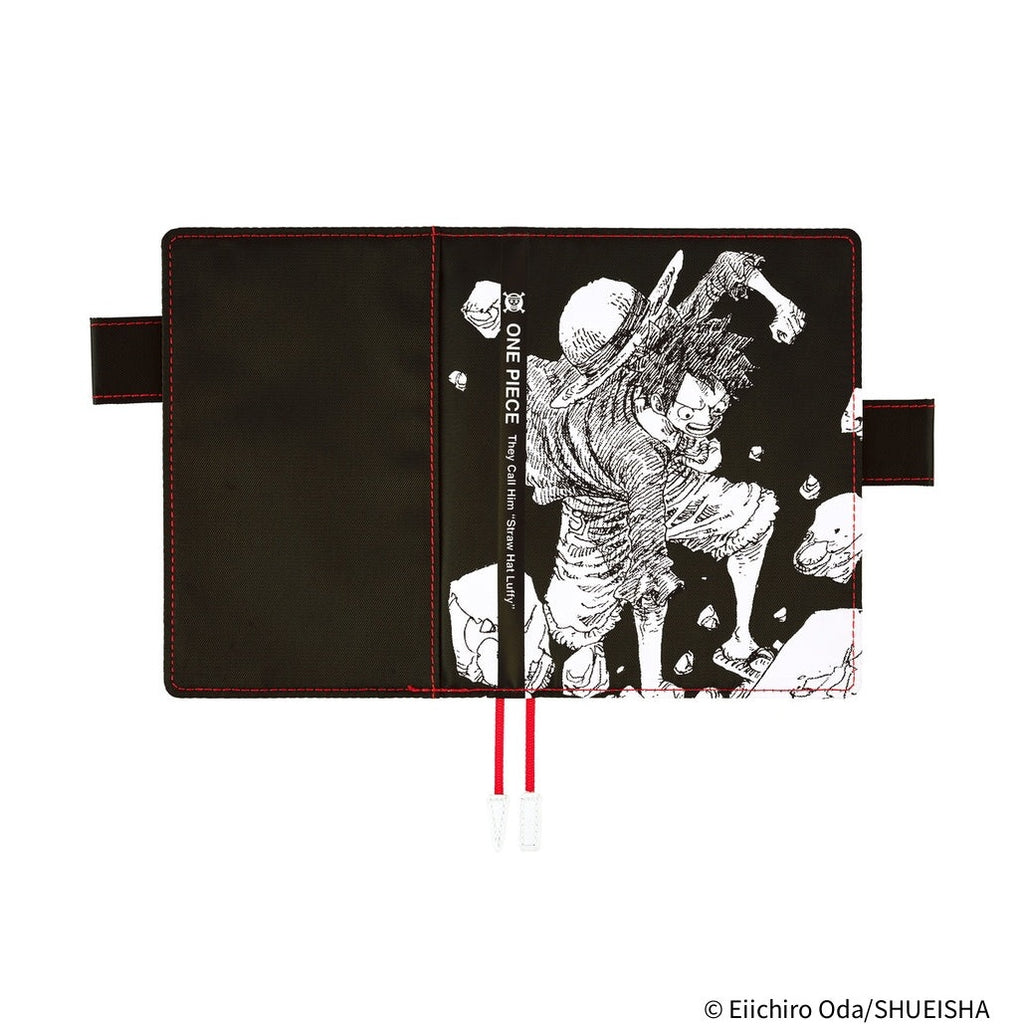 Hobonichi Techo A6 Original Planner Cover - ONE PIECE magazine: Straw Hat Luffy Black