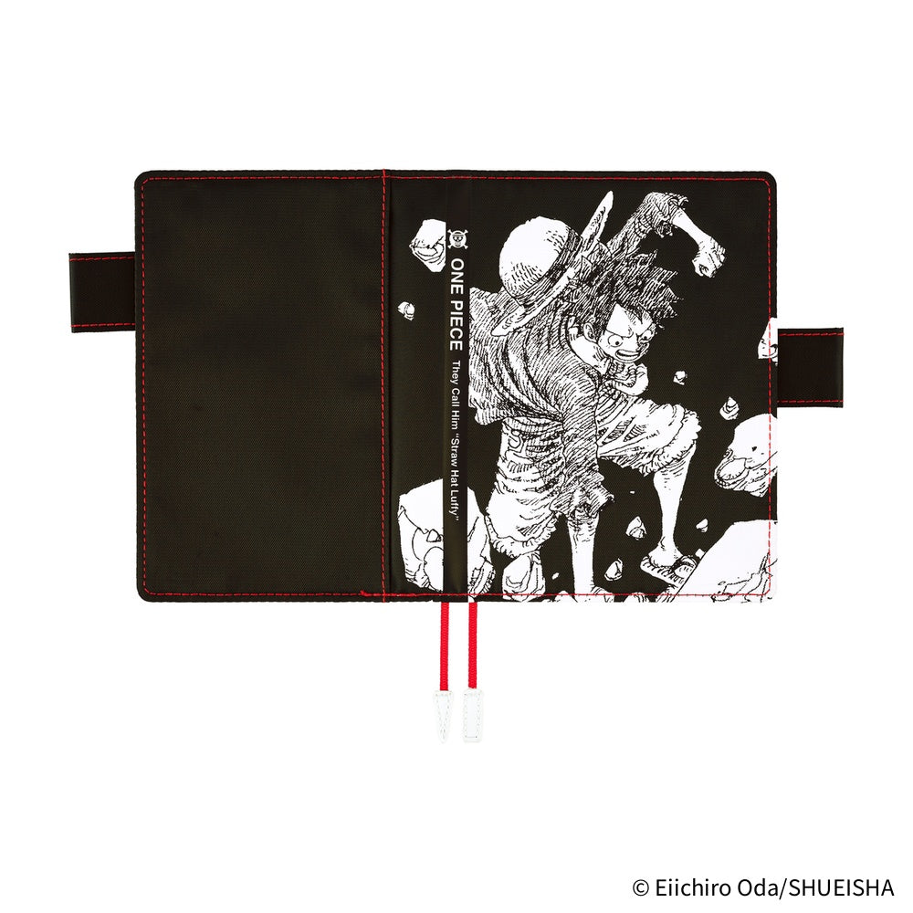 Hobonichi Techo A6 Original Planner Cover - ONE PIECE magazine: Straw Hat Luffy Black