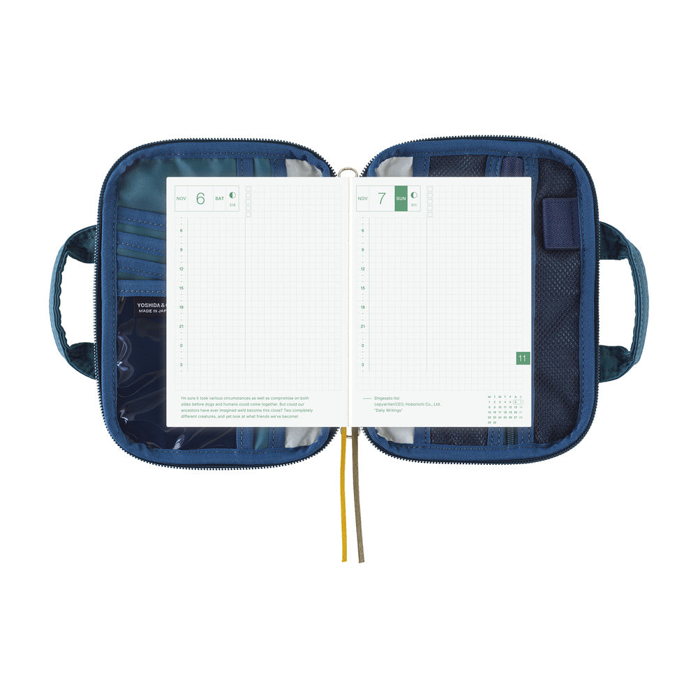 Hobonichi Techo A6 Original Planner Cover - POTR: Stride (Peacock Blue)