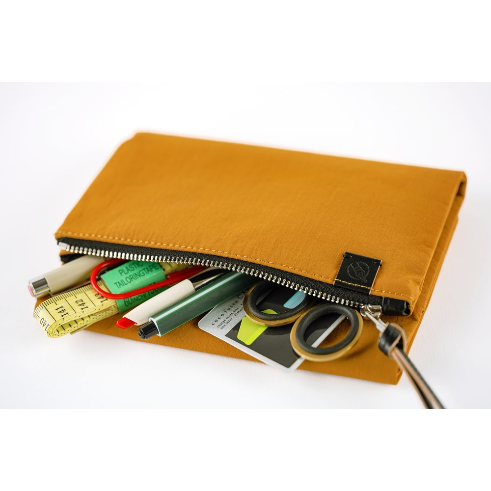 Hobonichi Techo A6 Original Planner Cover - Tragen: Mustard