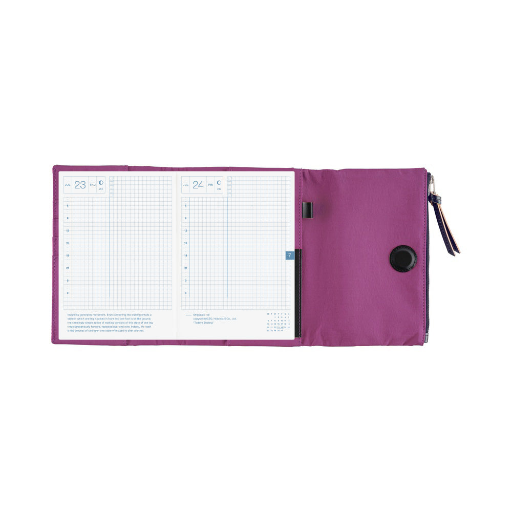 Hobonichi Techo A6 Original Planner Cover - Tragen: Purple