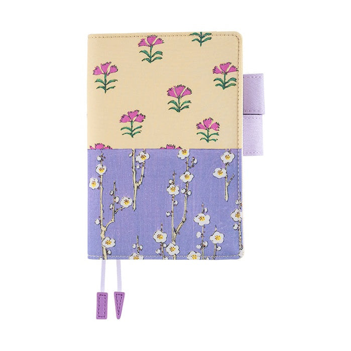 Hobonichi Techo A6 Original Planner Cover - Unsodo: Bijutsukai Plum and Dianthus
