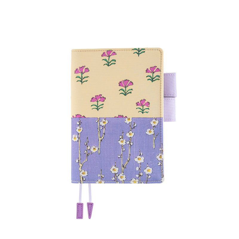 Hobonichi Techo A6 Original Planner Cover - Unsodo: Bijutsukai Plum and Dianthus