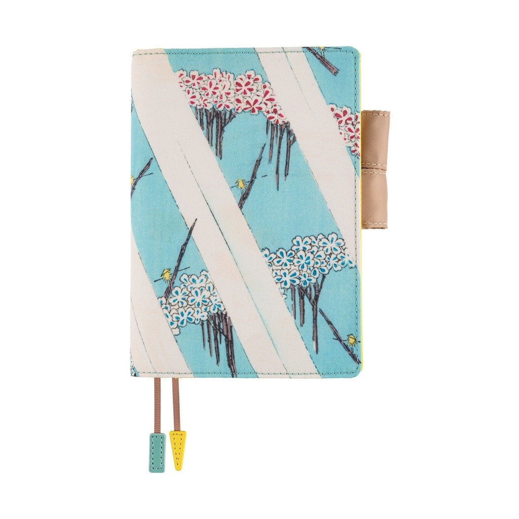 Bijutsukai Ferry A6 planner cover featuring Meiji era floral art