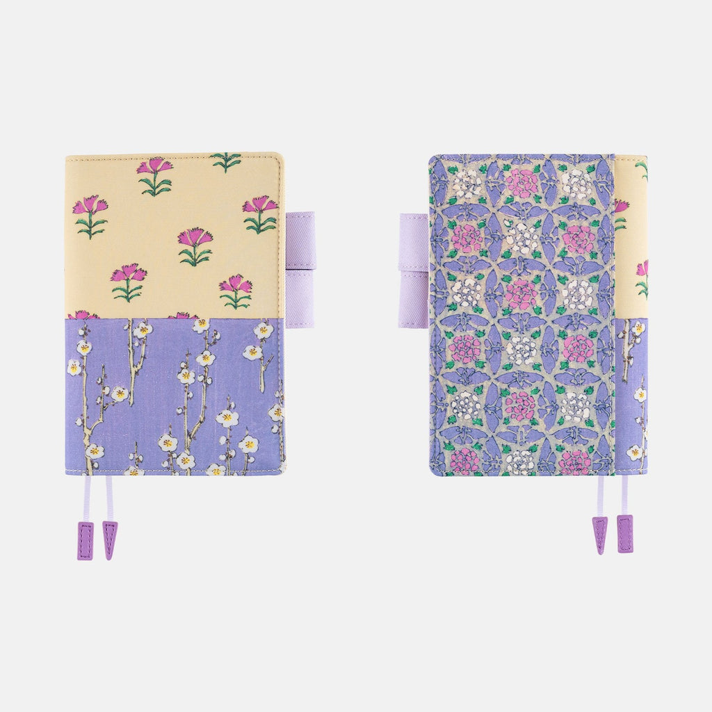 Hobonichi Techo A6 Original Planner Cover - Unsodo: Bijutsukai Plum and Dianthus