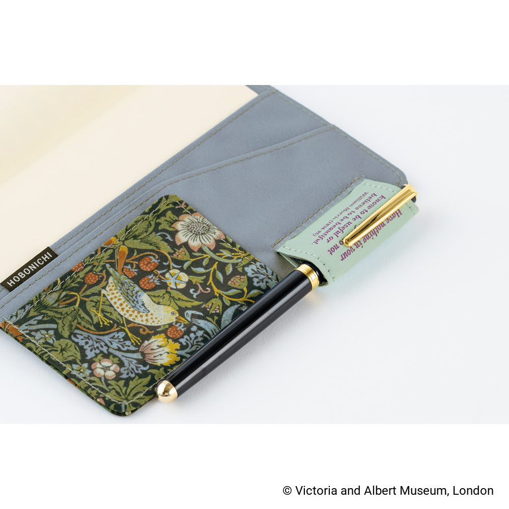 Hobonichi Techo A6 Original Planner Cover - V&A Series: Strawberry Thief