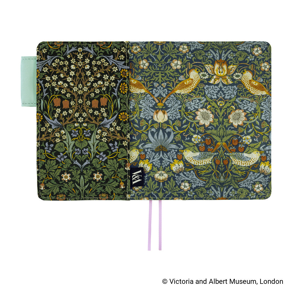 Hobonichi Techo A6 Original Planner Cover - V&A Series: Strawberry Thief