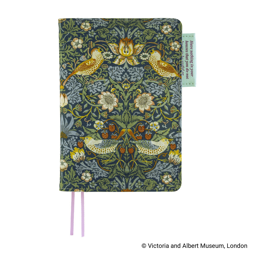 Hobonichi Techo A6 Original Planner Cover - V&A Series: Strawberry Thief