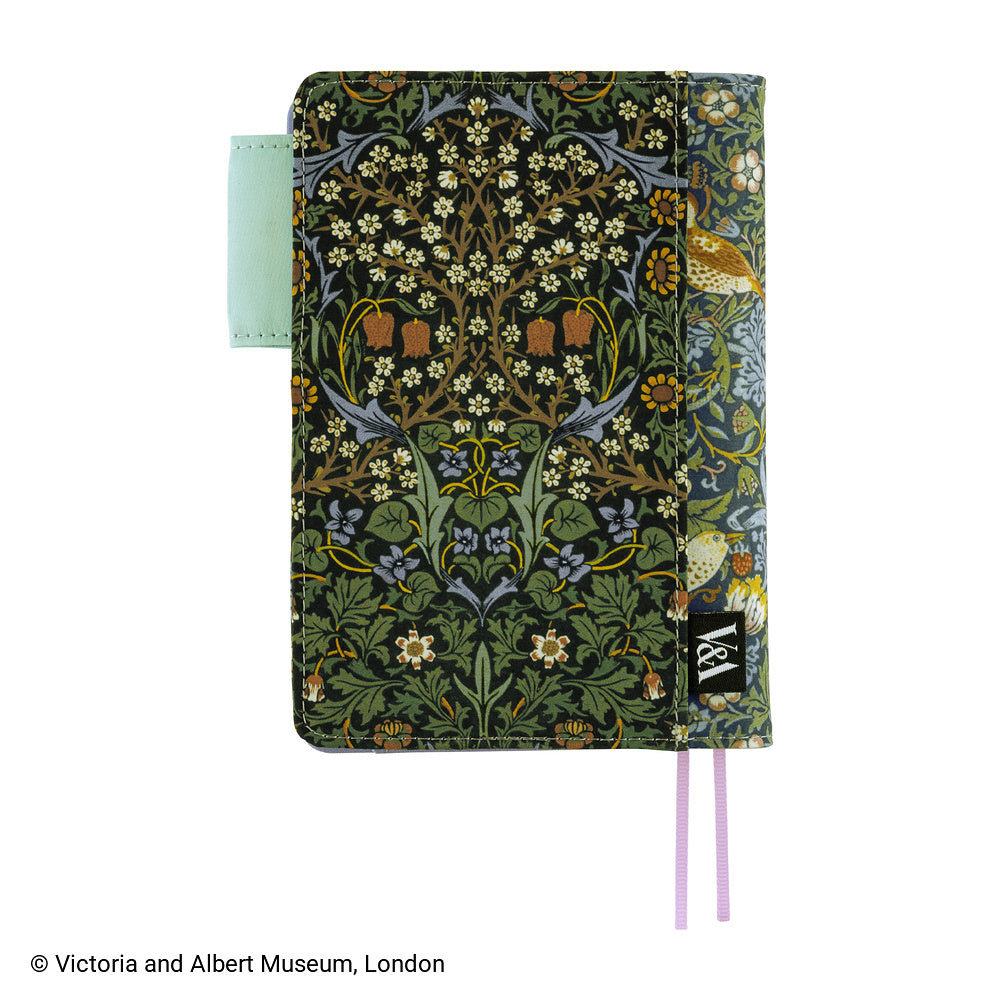 Hobonichi Techo A6 Original Planner Cover - V&A Series: Strawberry Thief