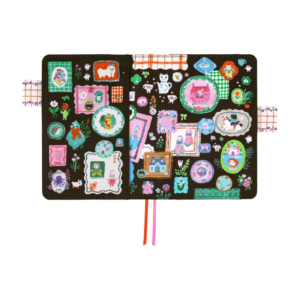 Hobonichi Techo A6 Original Planner Cover - Yumi Kitagishi: White Cat's Table Decorations