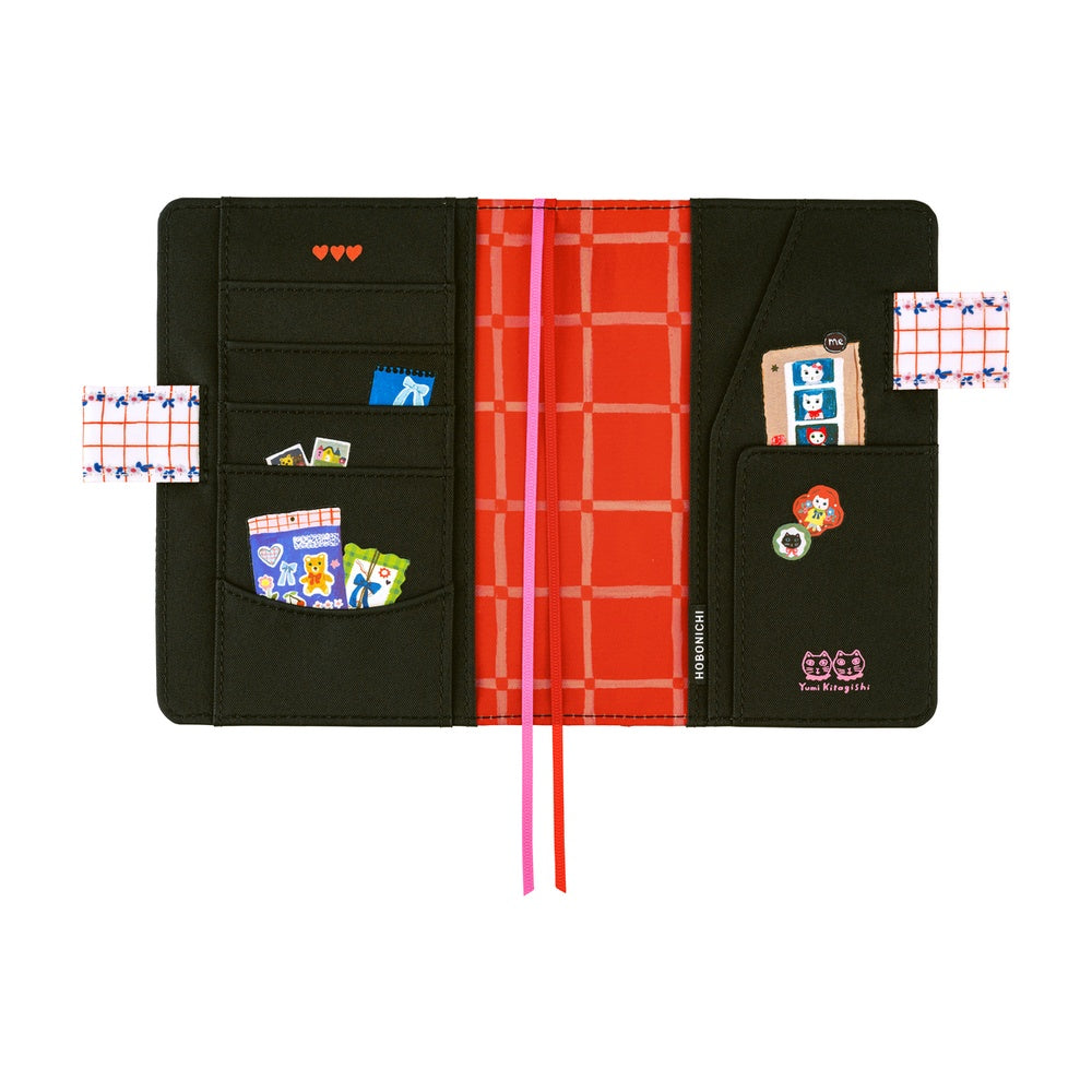 Hobonichi Techo A6 Original Planner Cover - Yumi Kitagishi: White Cat's Table Decorations