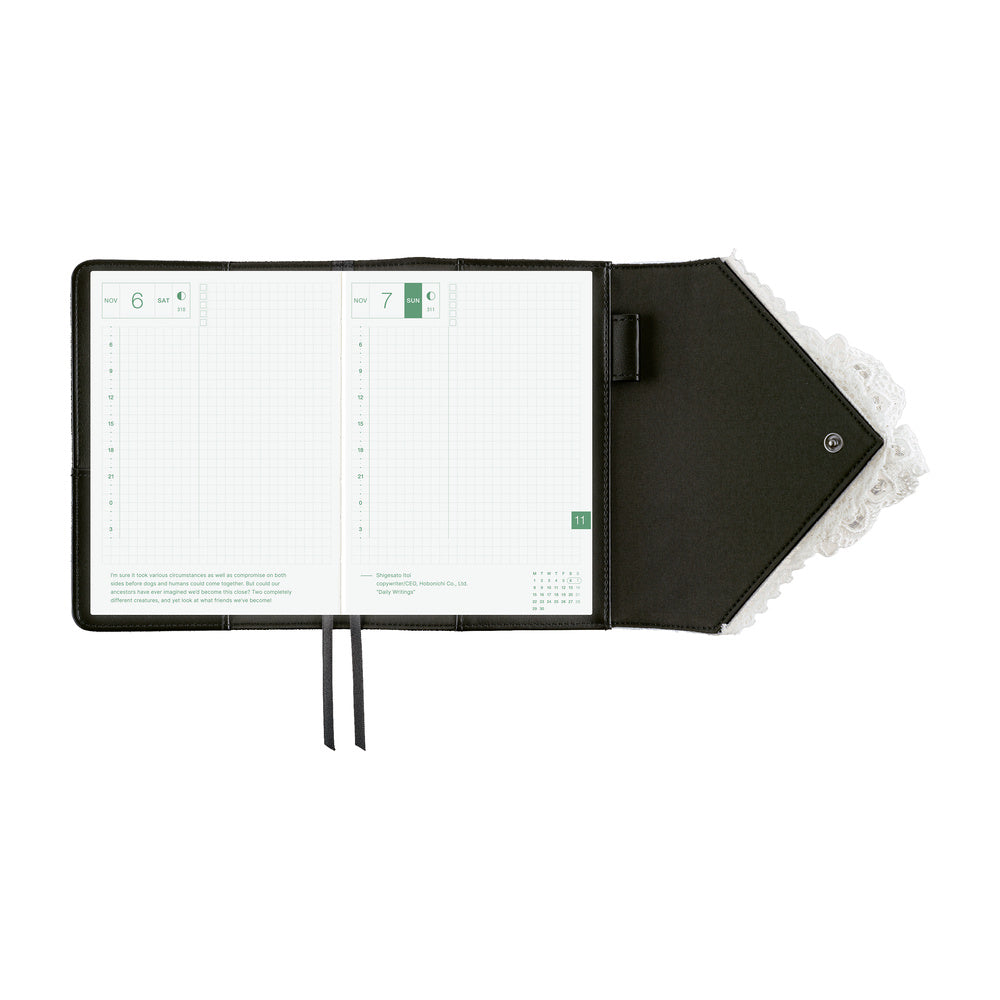 Hobonichi Techo A6 Original Planner Cover - tanakadaisuke: White Handkerchief Diary