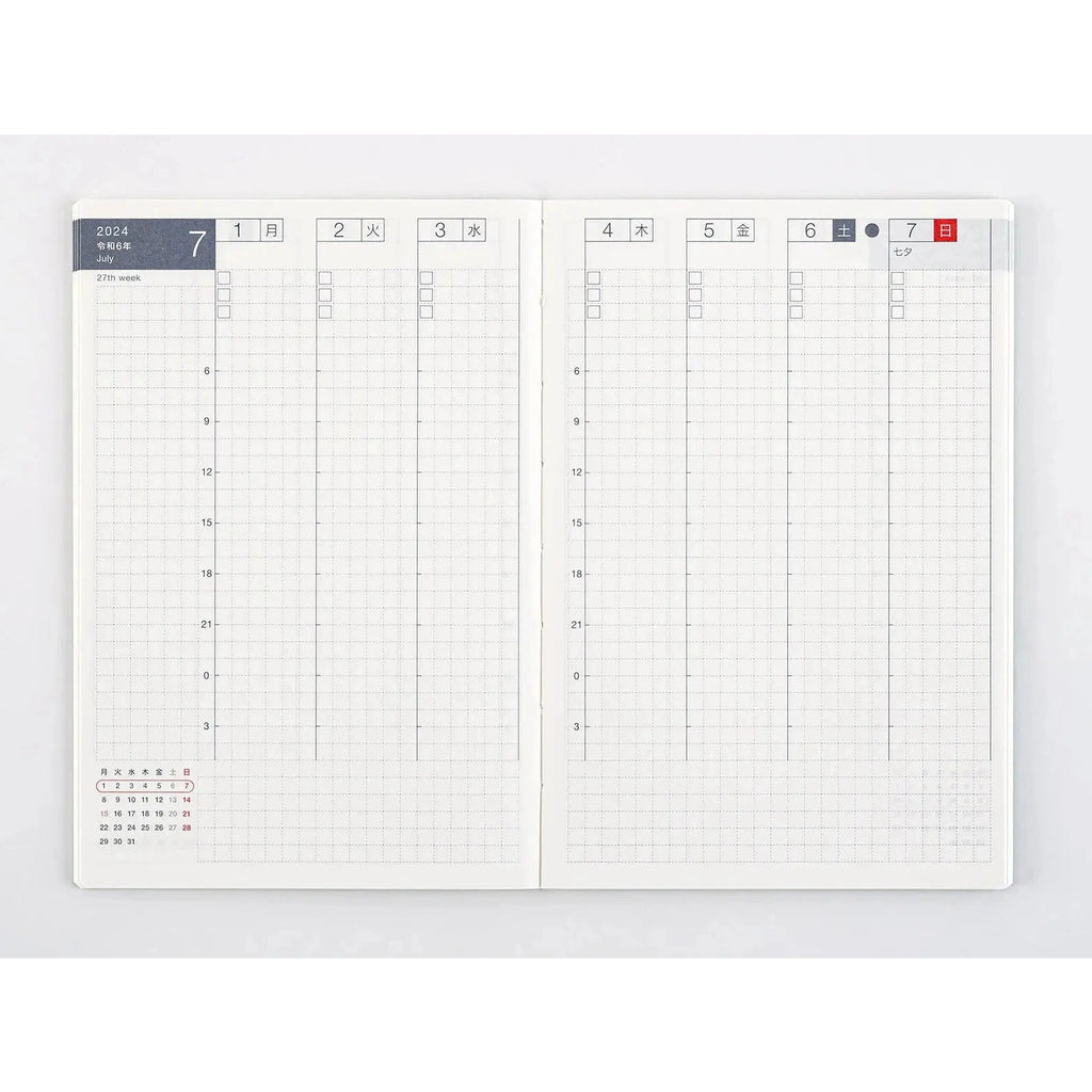 Hobonichi Techo A6 Weekly Calendar 2024