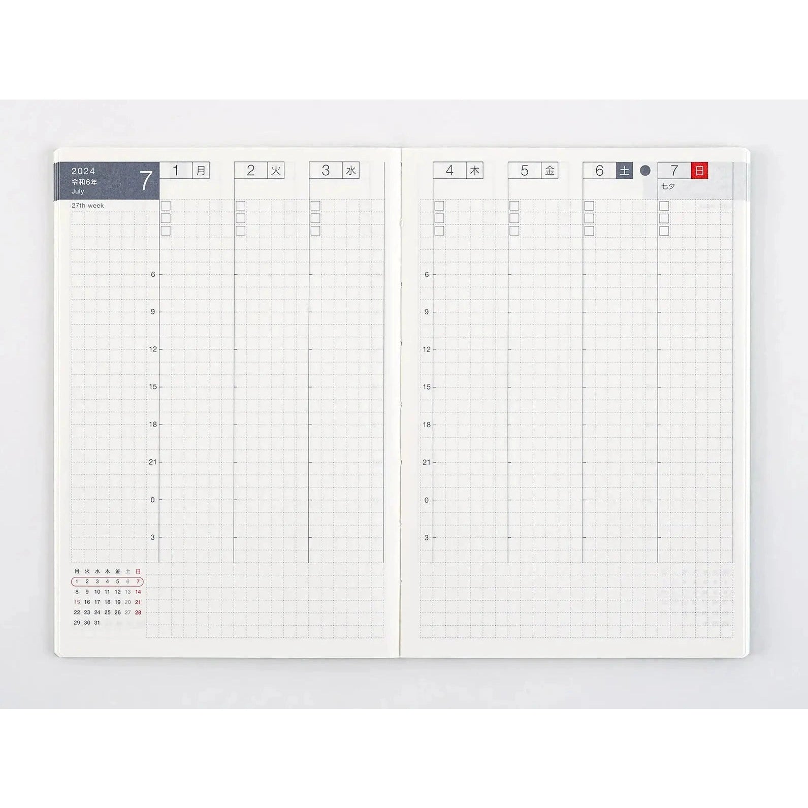 Hobonichi Techo A6 Weekly Calendar 2024