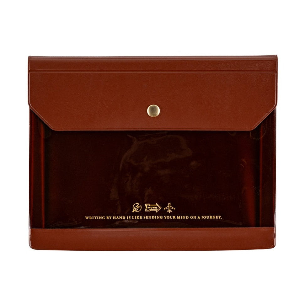 Hobonichi Techo Alettone: Document Case for A6 Size Brown