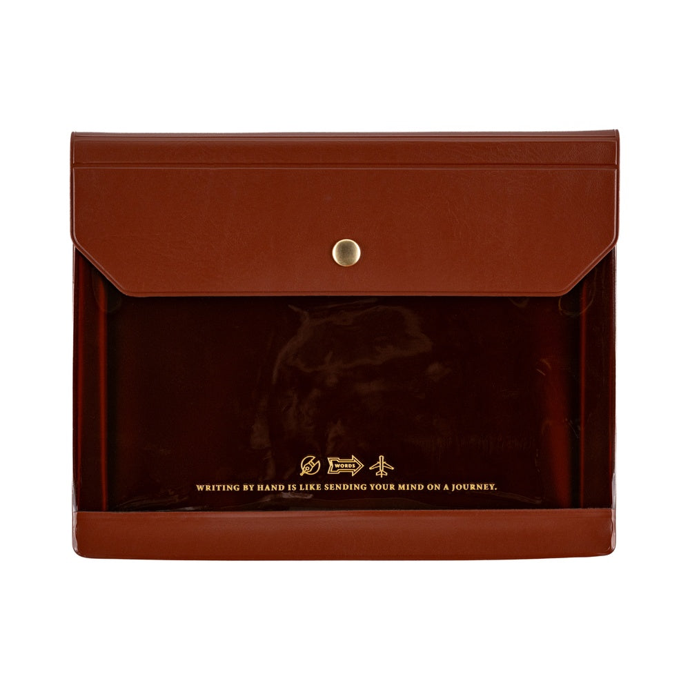 Hobonichi Techo Alettone: Document Case for A6 Size Brown