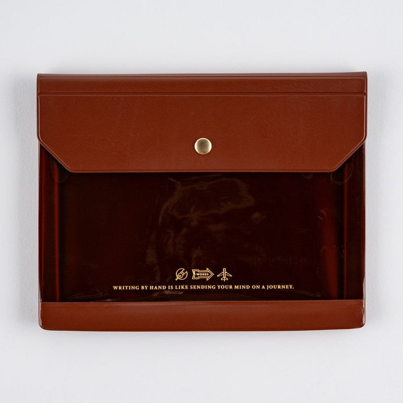 Hobonichi Techo Alettone: Document Case for A6 Size Brown