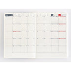 July 2024 monthly calendar layout in Hobonichi Techo Day-Free A6 diary with holiday highlights