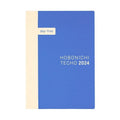 Blue Hobonichi Techo 2024 A6 planner featuring day-free monthly calendar layout