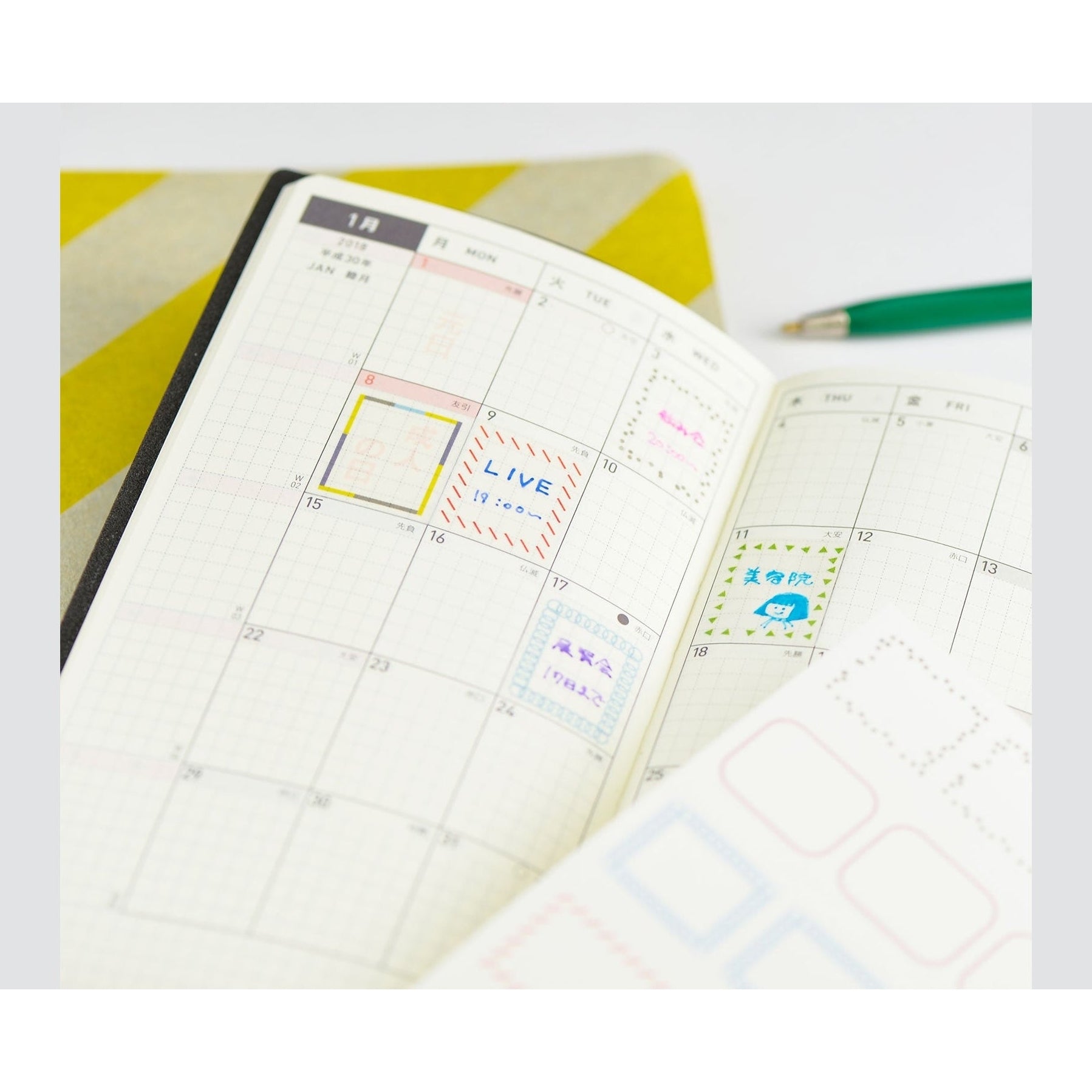 Hobonichi Techo Frame Stickers