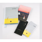 Hobonichi Techo Hiroko Kubota A5 pencil board with sunset cityscape and striped cat illustration