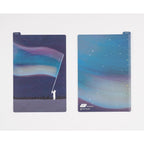 Hobonichi Aurora Duty pencil board reverse side showing ruler and Hiroko Kubota signature