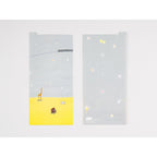 Hobonichi Techo Weeks stationery bookmark pair with giraffe scene and ballet balloon design including HOBONICHI label