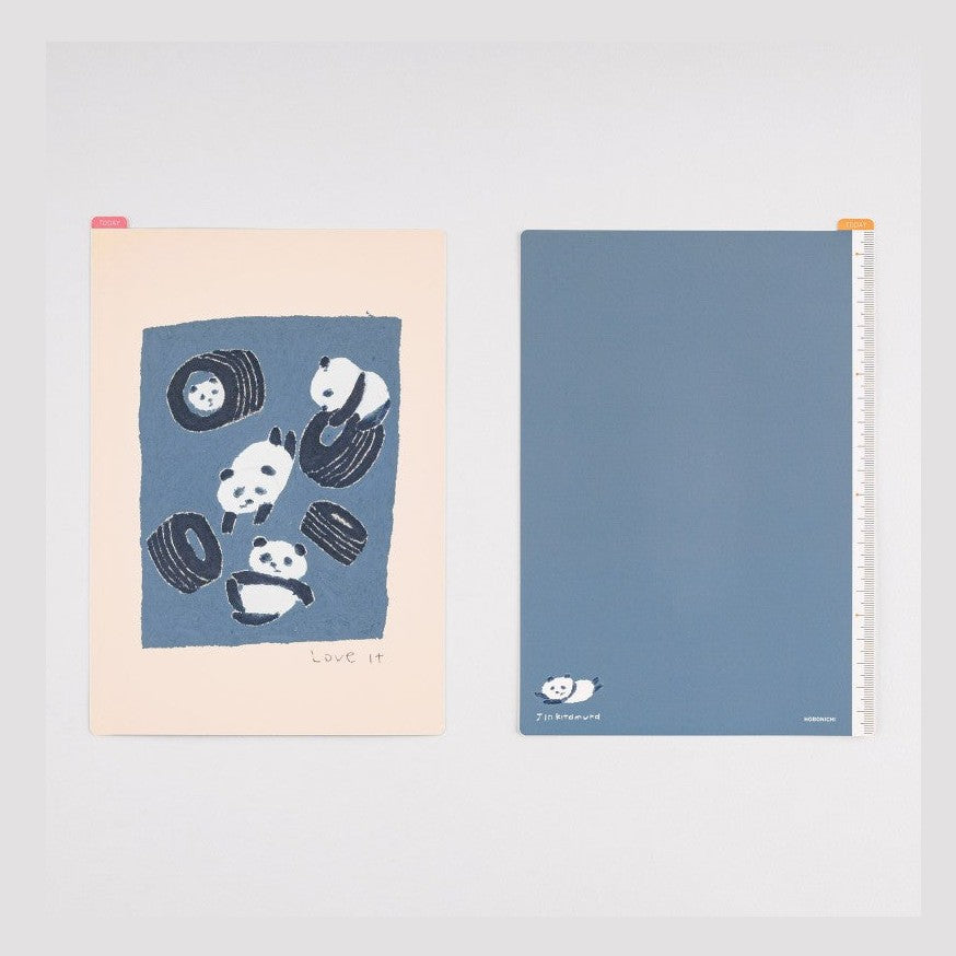 Hobonichi Techo Jin Kitamura: Hobonichi Pencil Board for A5 Size Love it Panda