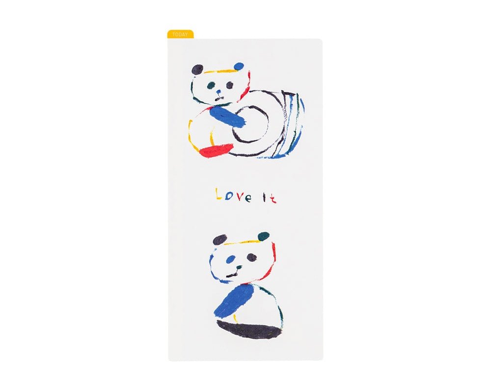 Hobonichi Techo Jin Kitamura: Hobonichi Pencil Board for A5 Size (Love it (Panda))