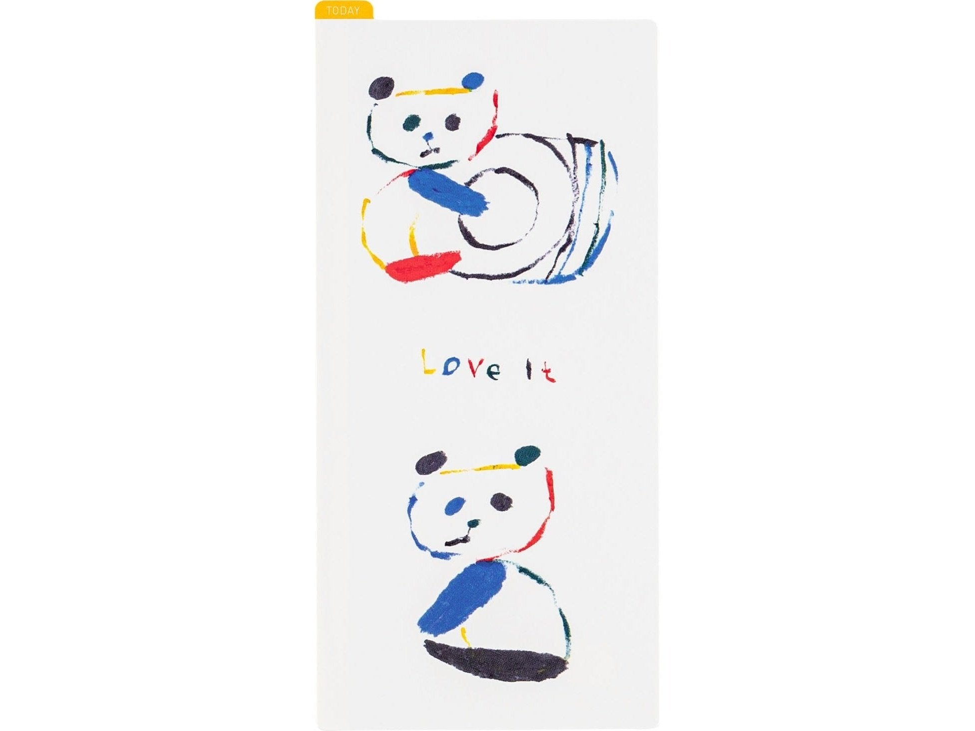 Hobonichi Techo Jin Kitamura: Hobonichi Pencil Board for Weeks (Love it (Panda))