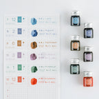 Hobonichi Techo Kakimori x TSUKI no IRO: Mini Ink Bottle Set (Jul-Dec)