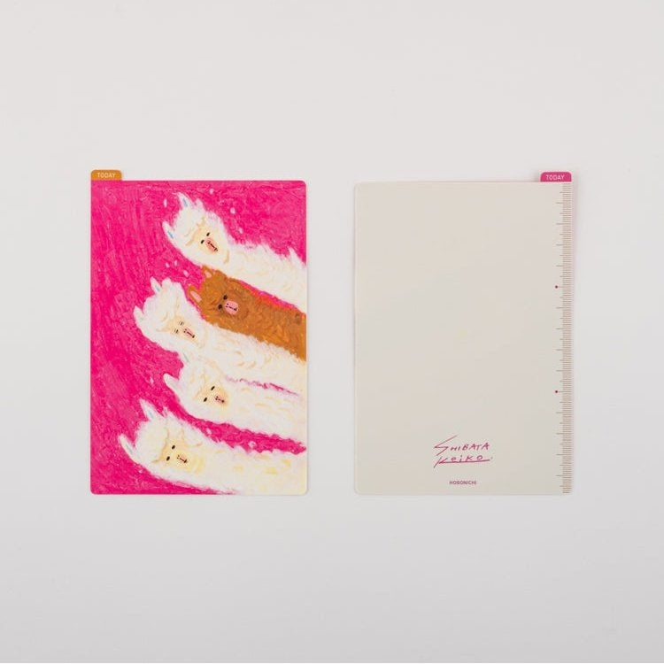 Hobonichi Techo Keiko Shibata: Hobonichi Pencil Board for A6 Size Upwind alpacas