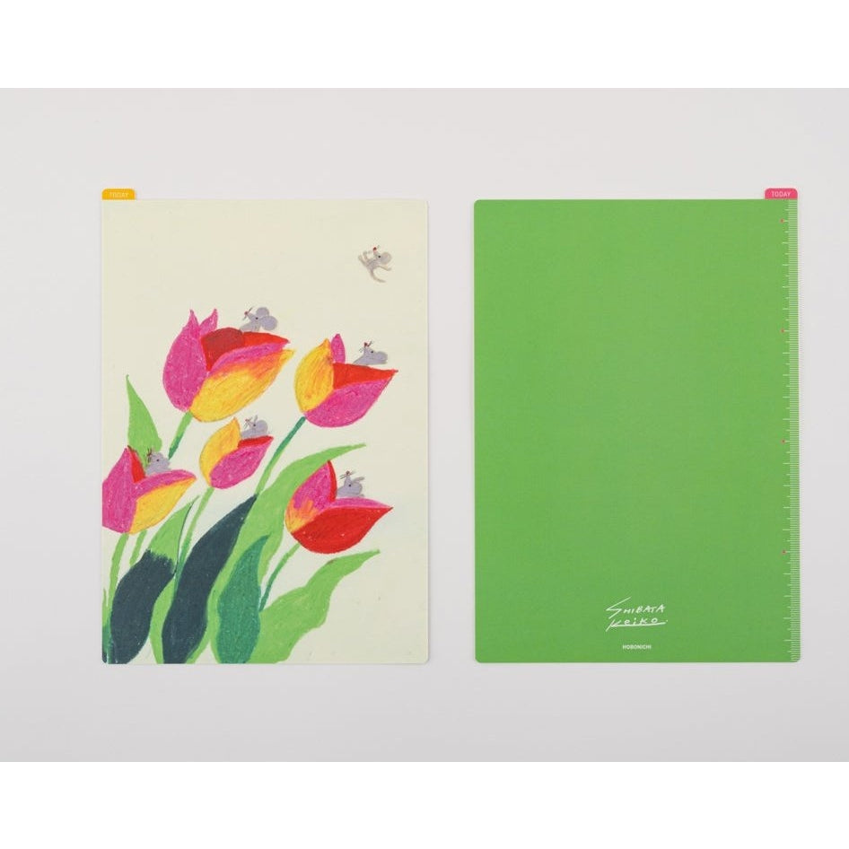 Hobonichi Techo Keiko Shibata: Hobonichi Pencil Board for A5 Size Swaying tulips